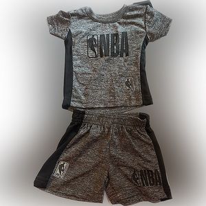 NBA NWT infant  3-6M shirt bangs set gray style number zqn81198 originally 30$